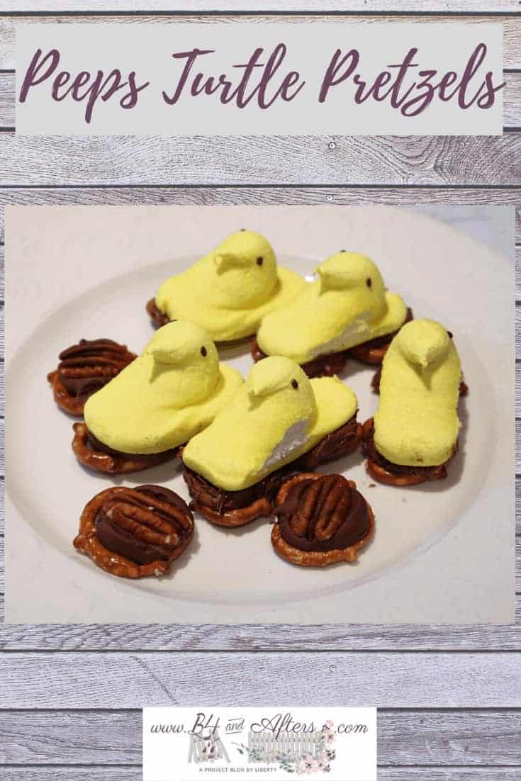 Peeps Turtle Pretzels