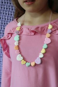 conversation heart necklace