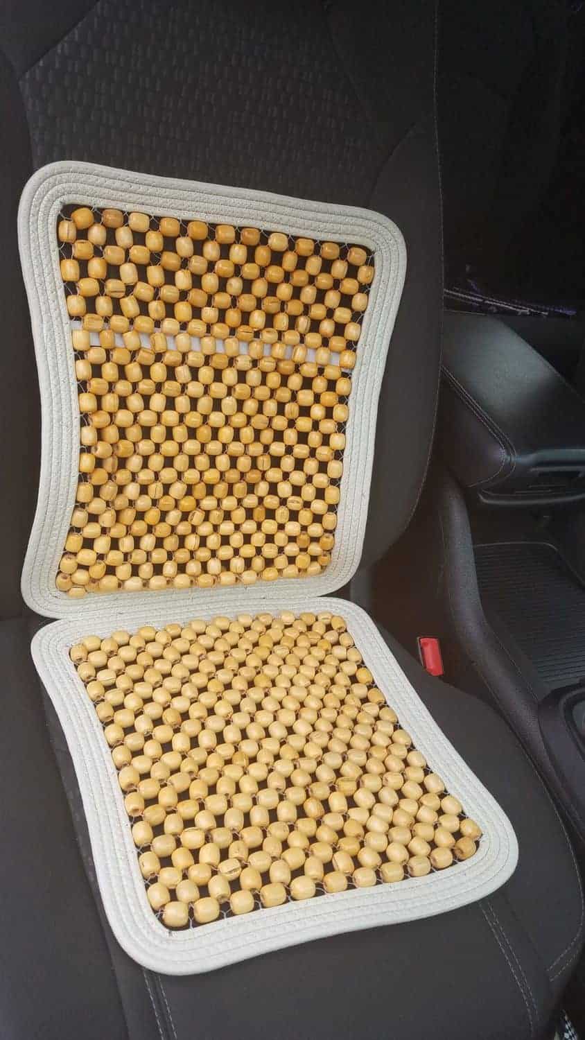 wood bead car seat cover