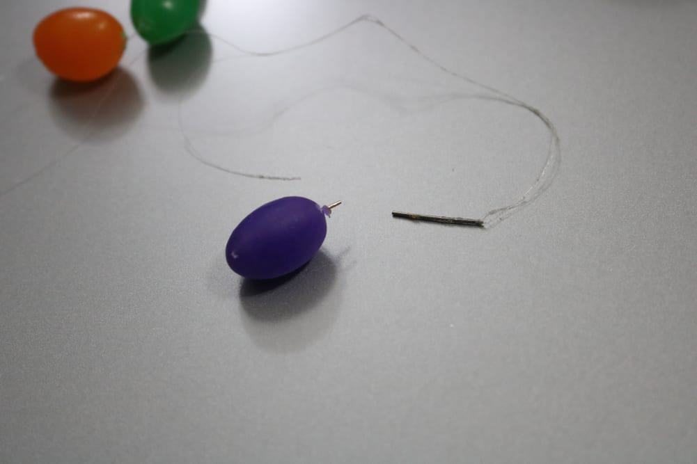 broken needle in jelly bean
