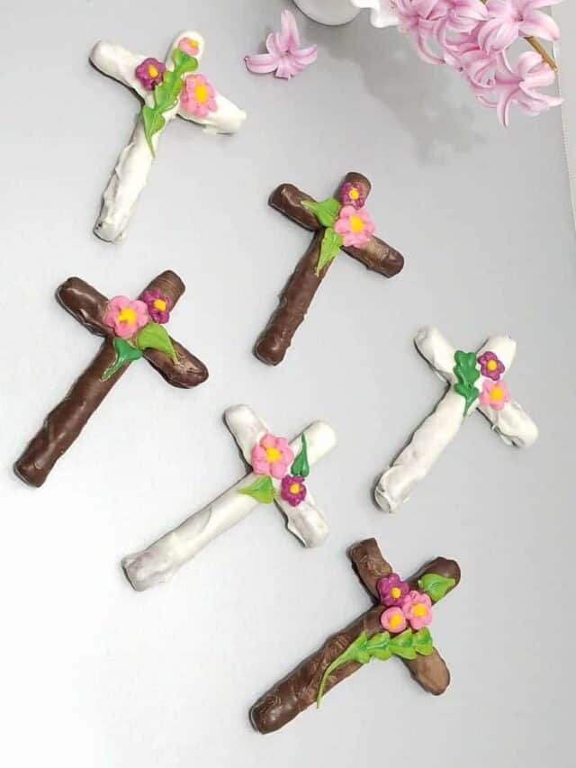 Easter Cross  Chocolate Covered Pretzels