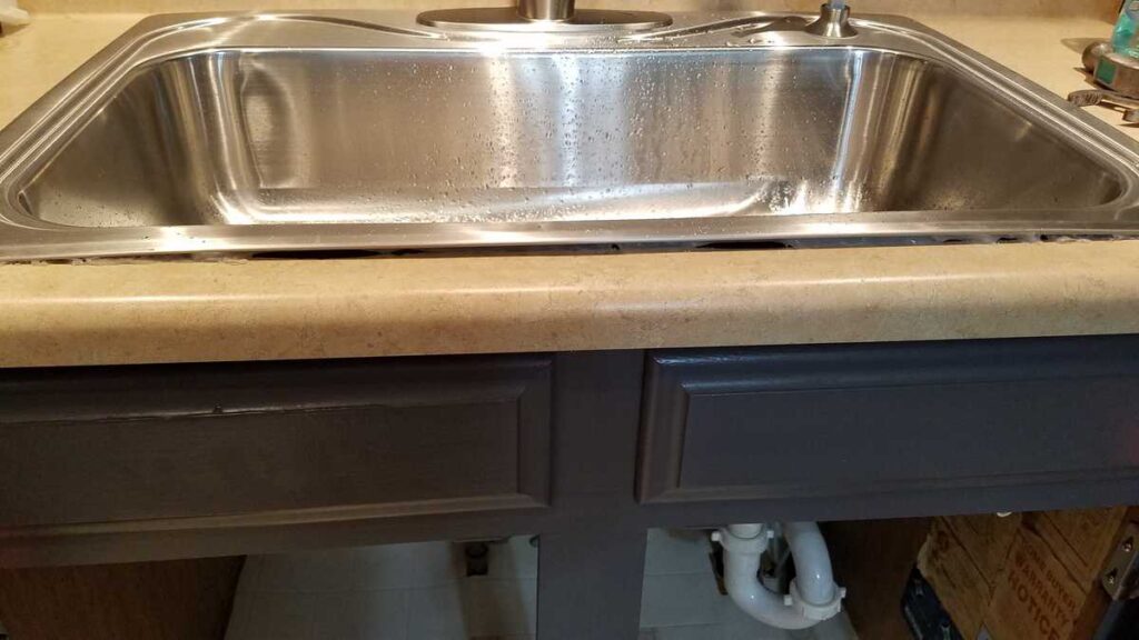 sink not flush with counter top