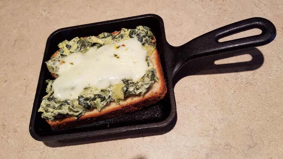 Two Ways to use Leftover Spinach and Artichoke Dip – B4 and Afters