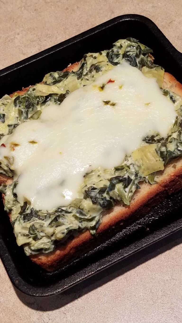 Two Ways to use Leftover Spinach and Artichoke Dip – B4 and Afters
