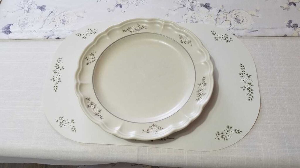 plate and placemat