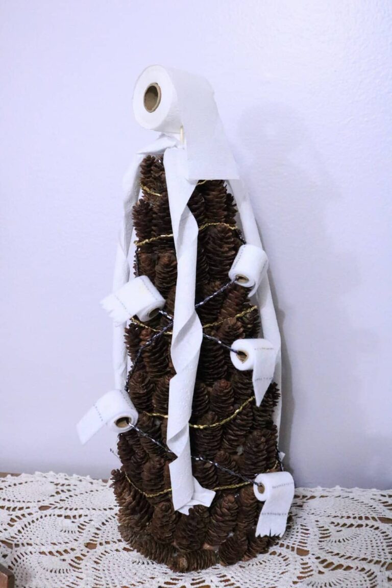 Toilet Paper Tree – B4 and Afters -- a DIY pandemic craft