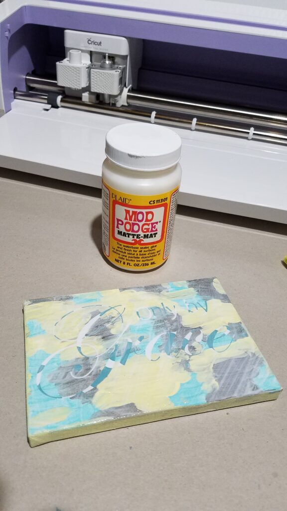 use Mod Podge to seal the stencil