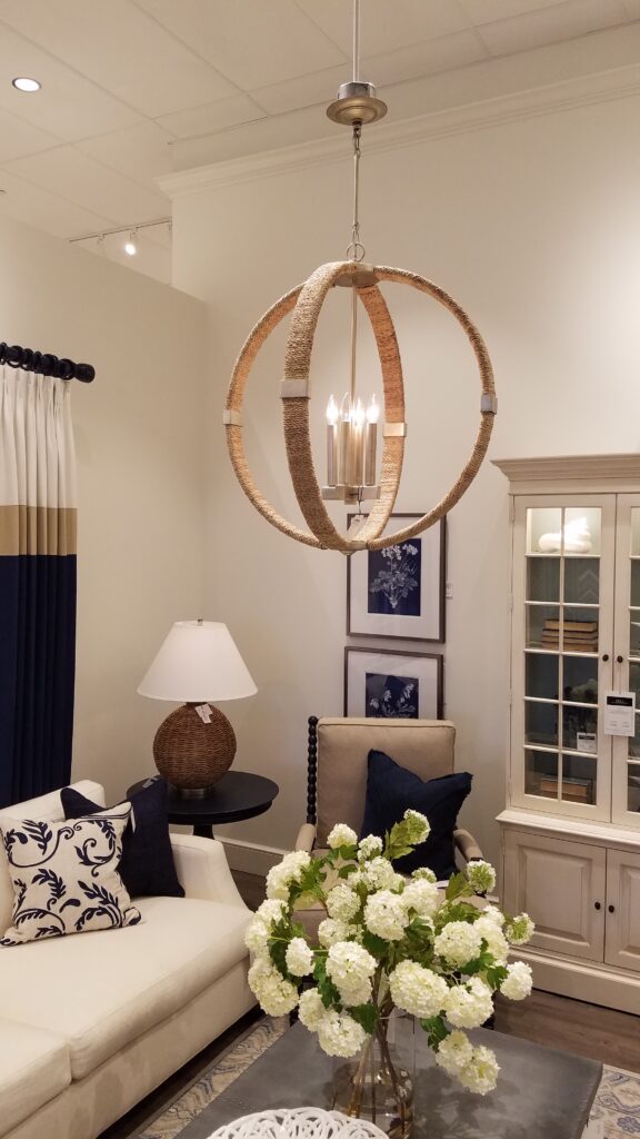 Ethan Allen Orb Chandelier