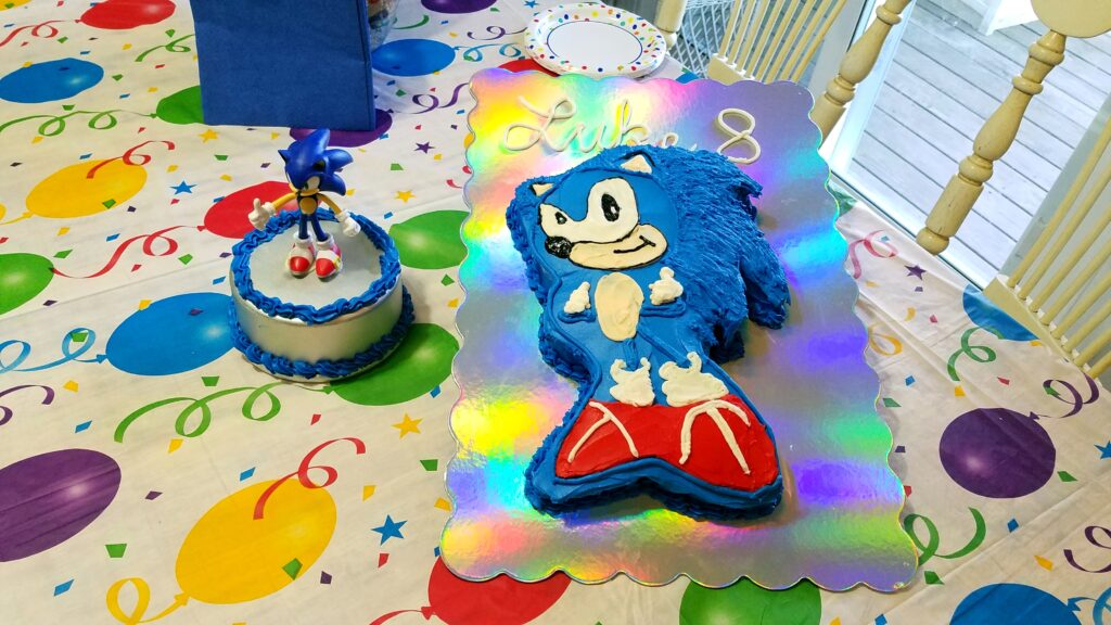 Sonic birthday cake