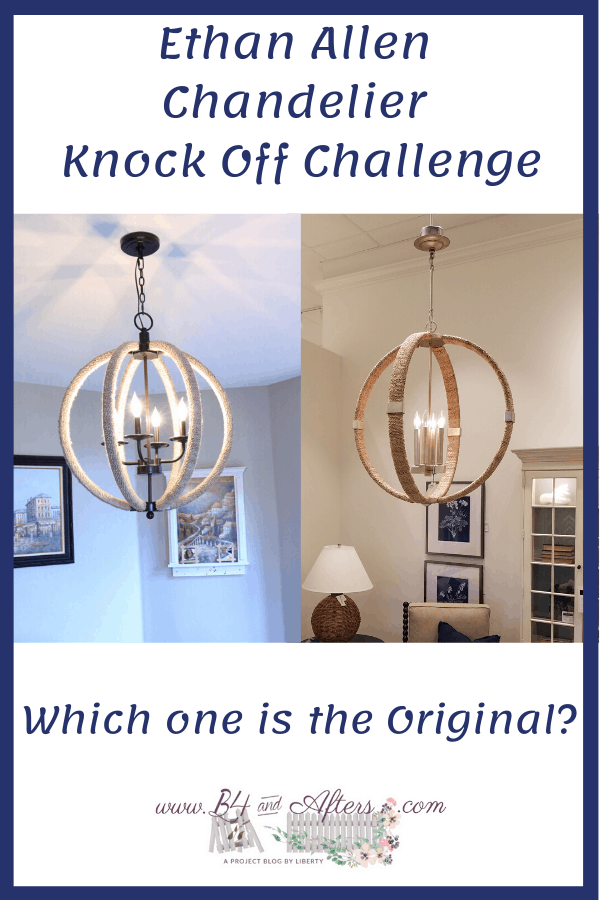 knock off challenge chandelier comparison