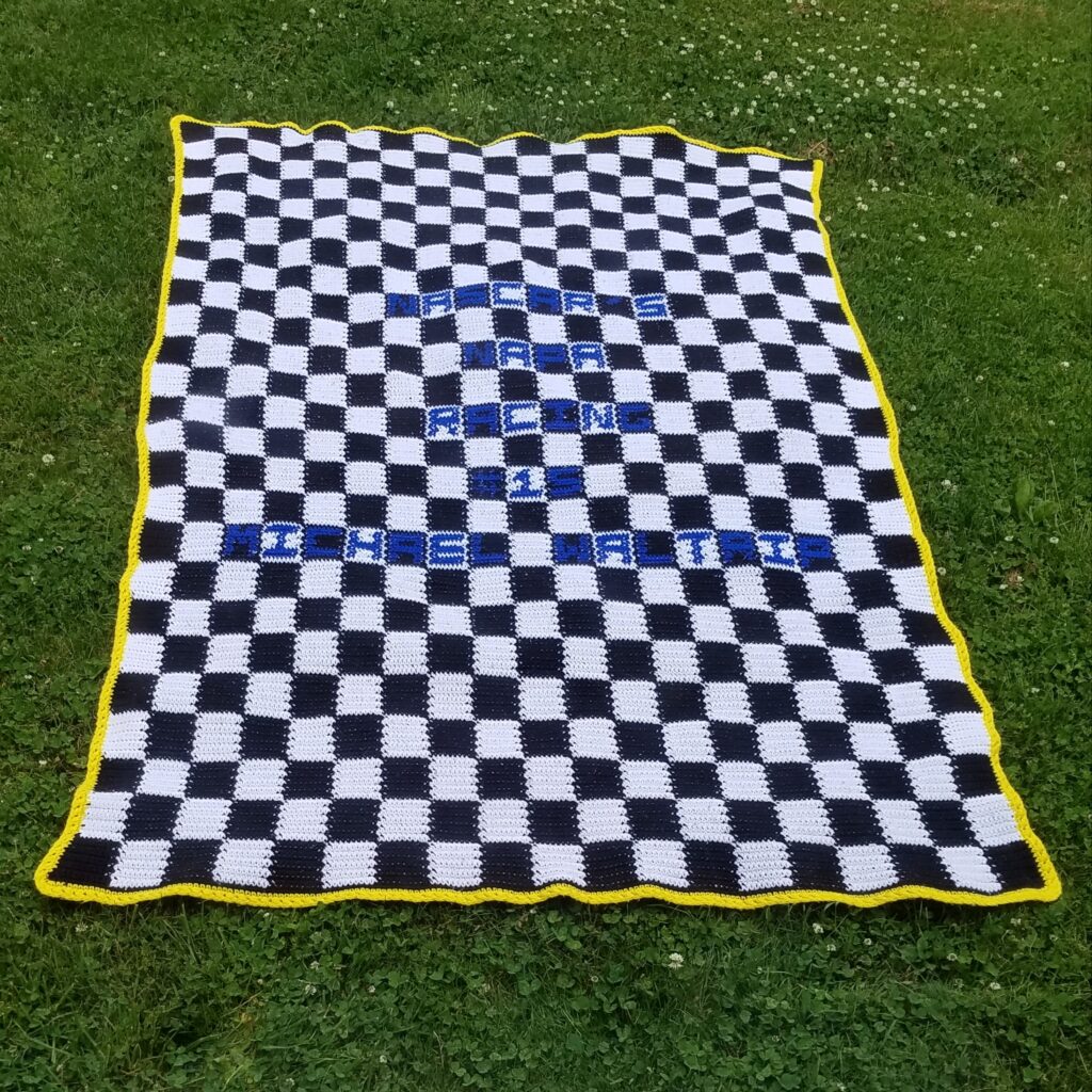 Nascar blanket.jpg B4 and Afters