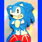 Sonic the Hedgehog in a cake shape