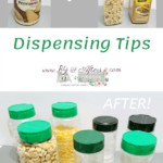 dispensing tips using parmesan containers