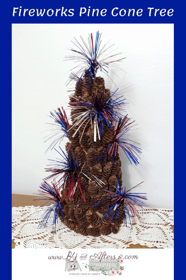 Fireworks Pine Cone Tree