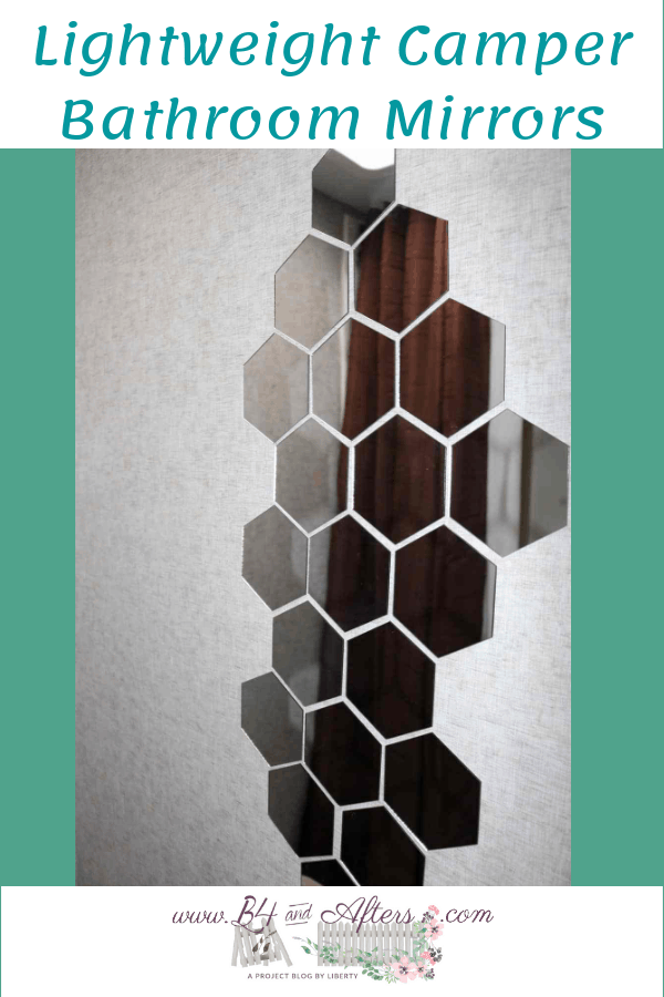 Hexagon mirror stickers