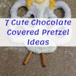 Chocolate Pretzel Angel with Text across it