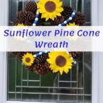 Sunflower wreath pinterest graphic