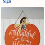 dollar tree pumpkin sign