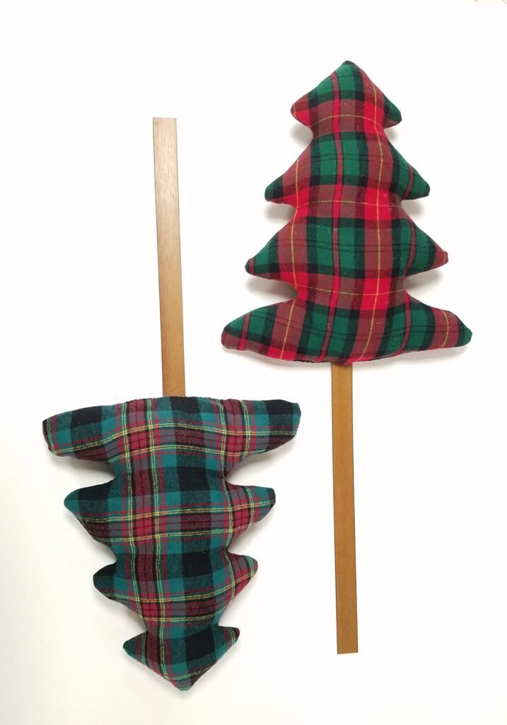 2 fabric trees