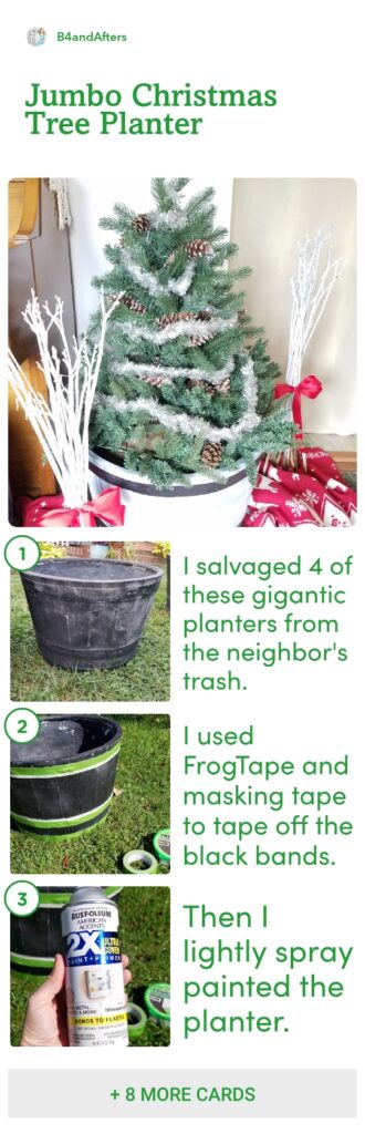 Christmas barrel planter picture step by step