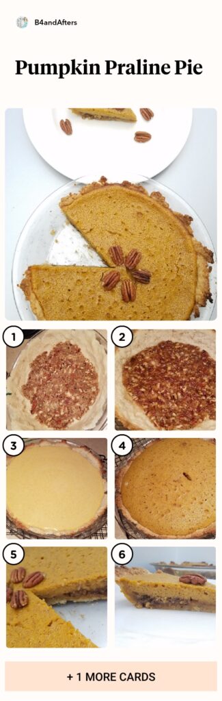 pumpkin praline pie collage