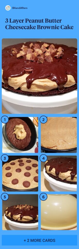 peanut butter brownie cake