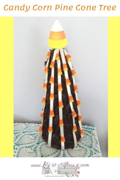 Cute Candy Corn Craft Idea – B4 and Afters --an easy diy for fall