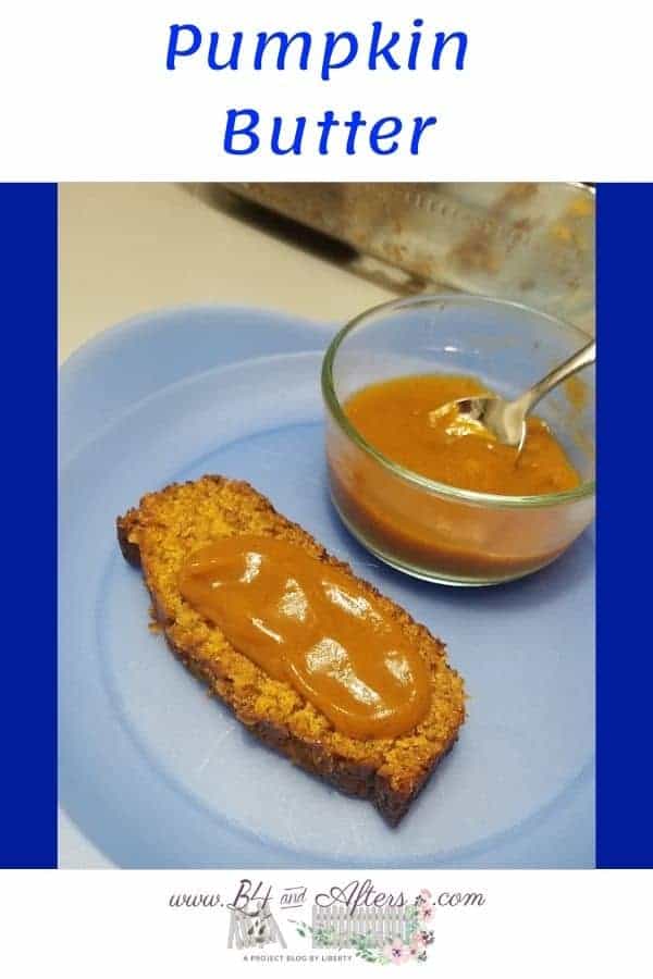 pumpkin butter on pumpkin bread graphic