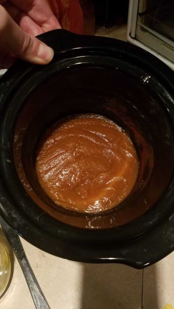 pumpkin butter in a crockpot