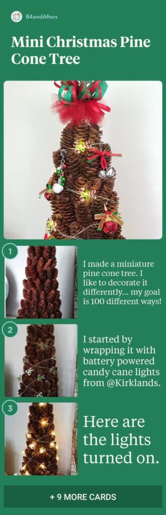 miniature Christmas tree step by step with photos