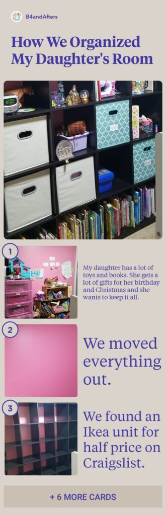 children's bedroom organization step by step