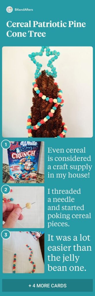 Cereal Garland step by step