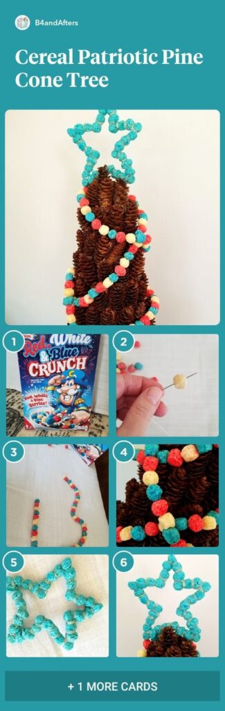 cereal garland step by step with pictures