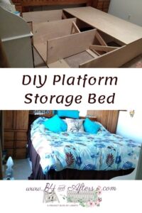DIY storage bed
