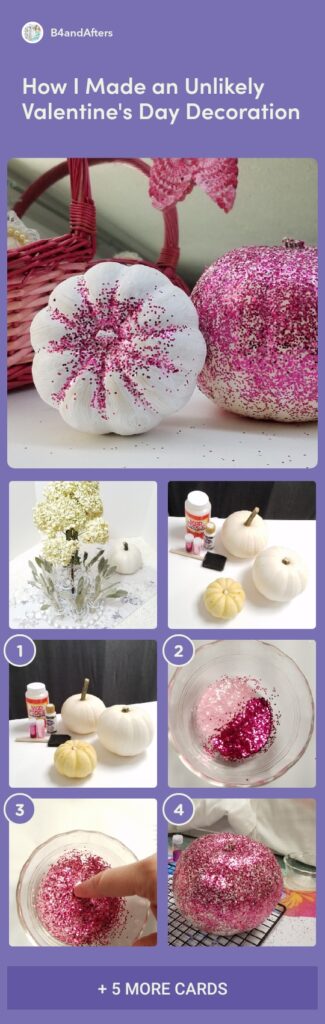 pink glitter pumpkins step by step tutorial with pictures