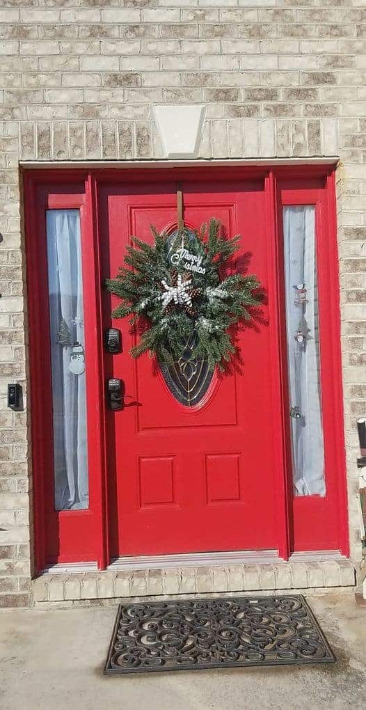 Evergreen Snowflake Wreath