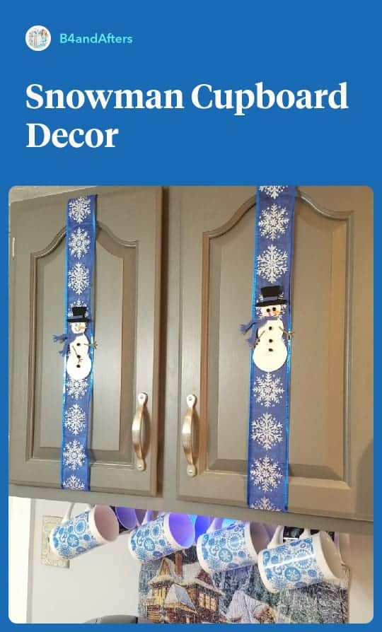 Snowman Cupboard Decor