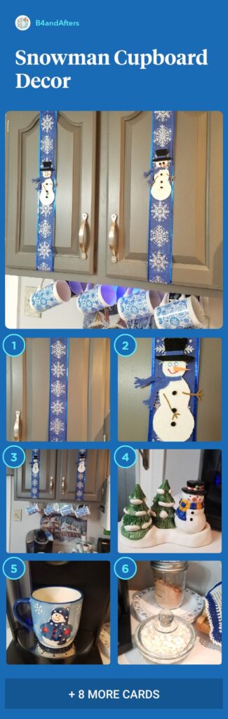 snowman kitchen decor step by step