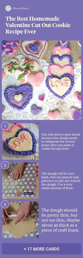 heart shaped cookies step by step directions