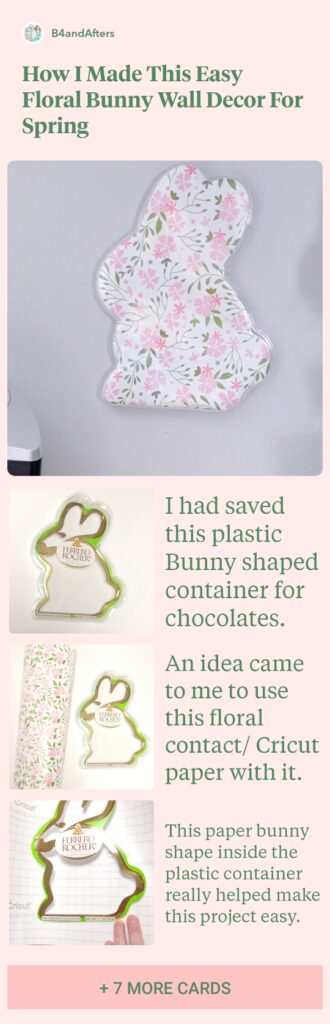 floral bunny wall decor step by step instructions