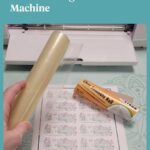 Sticker sheet with laminate roll and Cricut machine