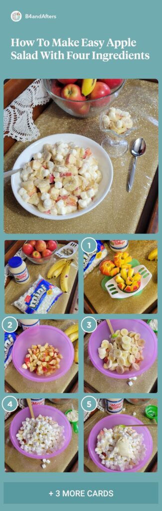 apple fruit salad step by step