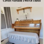 gray piano diy storage bench cover
