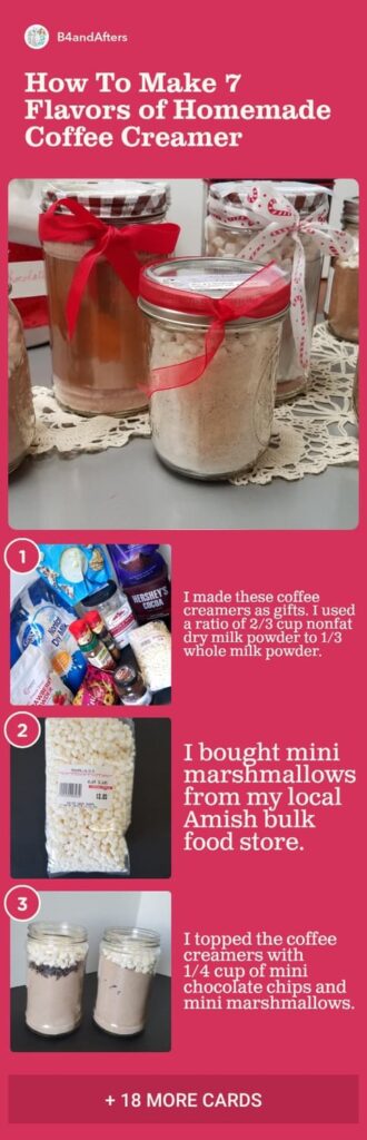 how to make coffee creamer step by step