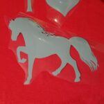 I love Horses iron on tshirt design for the Cricut maker