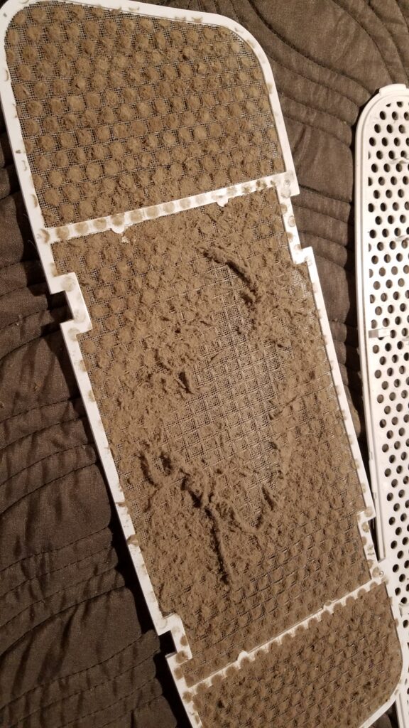 dirty camper ceiling AC filter