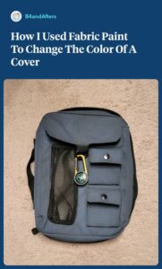 painted blue book cover