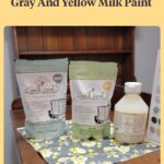 gray and yellow milk paint powder bags from Miss Mustard Seed Milk Paint