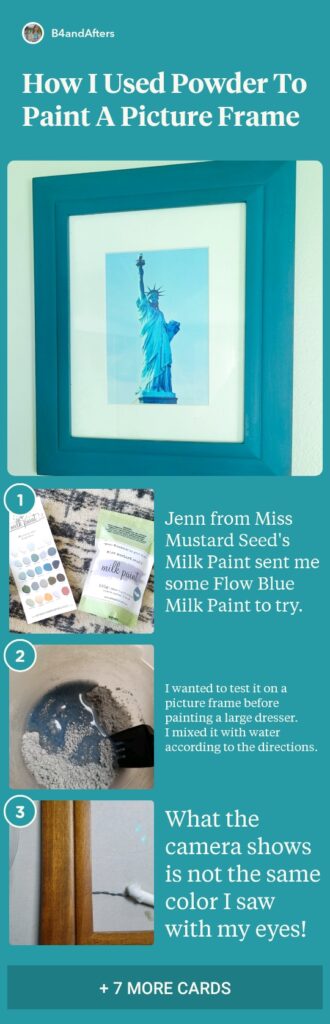 Statue of Liberty in a DIY painted frame