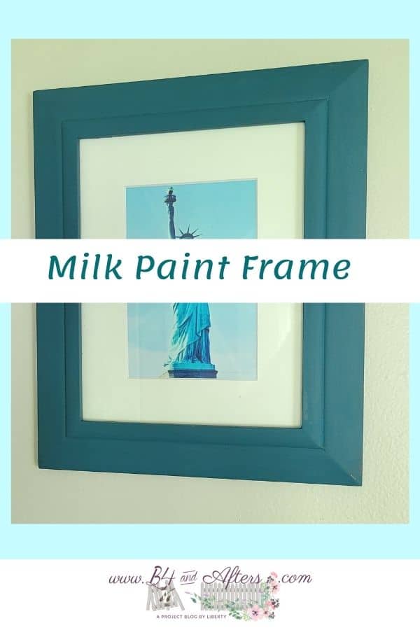 blue picture frame